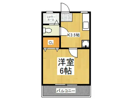 ダイワハイツ(1K/3階)の間取り写真