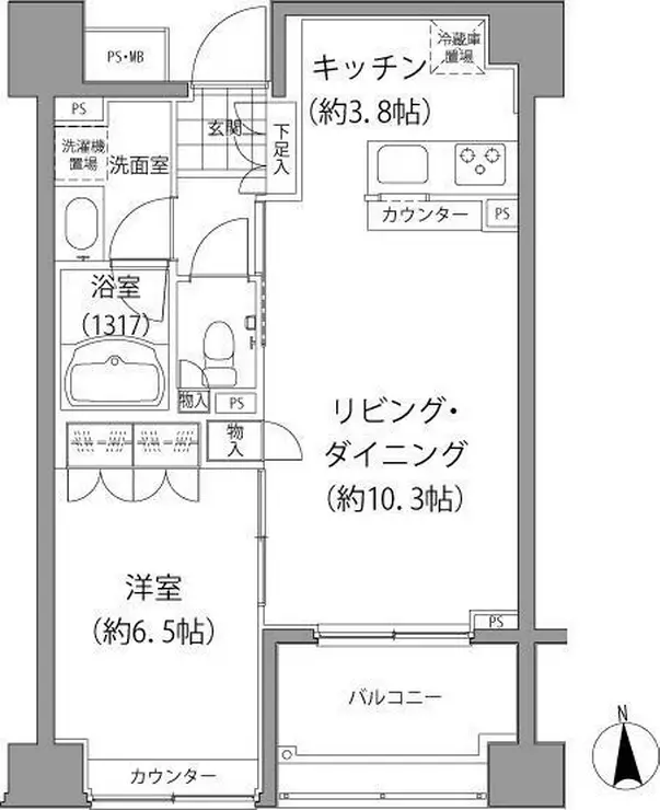 エーデル練馬 8階階 間取り