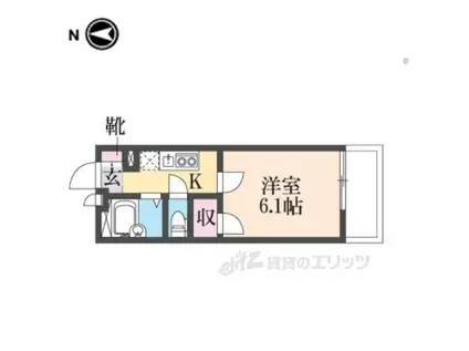 レオパレス長洲西通(1K/1階)の間取り写真