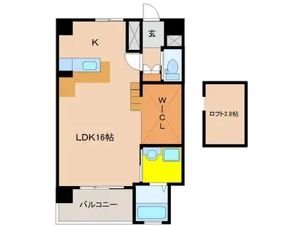 アルテイーストタワー(ワンルーム/4階)の間取り写真