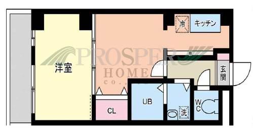内外本社ビル(1LDK/4階)の間取り写真