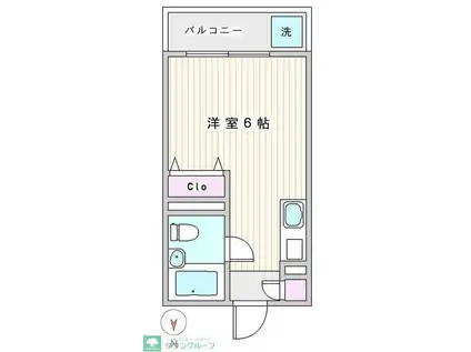 麻布永谷マンション(ワンルーム/5階)の間取り写真