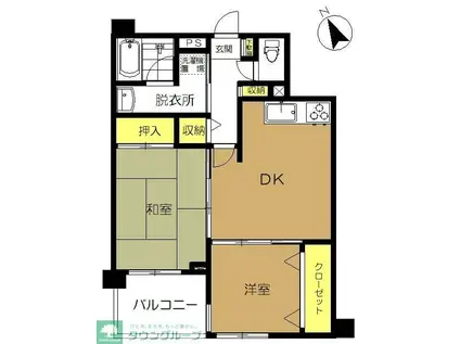 ライオンズガーデン大泉学園第2(2DK/2階)の間取り写真
