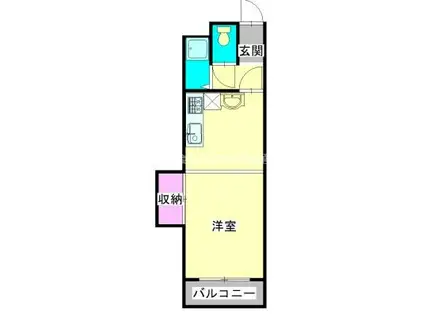 コウガマンションII(ワンルーム/3階)の間取り写真