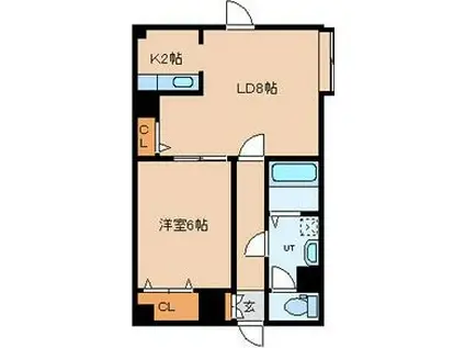 ファースト1(1LDK/3階)の間取り写真