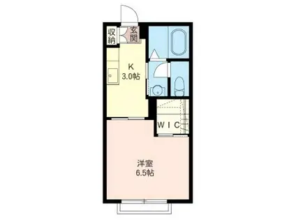 ビラ・マリティーム(1K/1階)の間取り写真