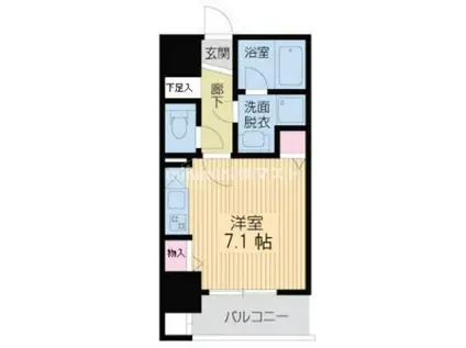 レジデンス本町(ワンルーム/11階)の間取り写真