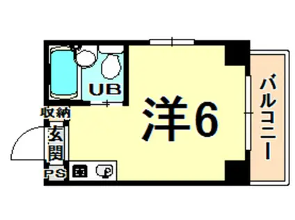 プレアール御園(ワンルーム/3階)の間取り写真