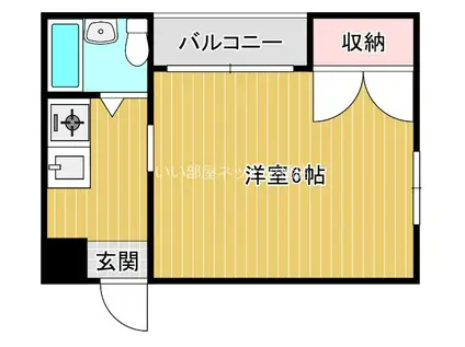 COLLECTION城北I(ワンルーム/2階)の間取り写真