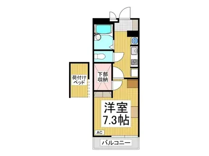 レオパレスグラン アプリコ(1K/1階)の間取り写真