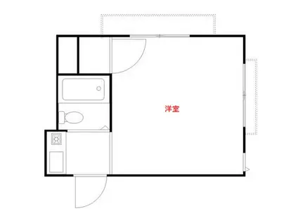 WING246(ワンルーム/3階)の間取り写真