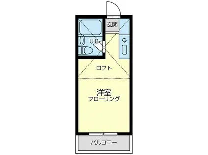 西谷ホームズ(ワンルーム/1階)の間取り写真
