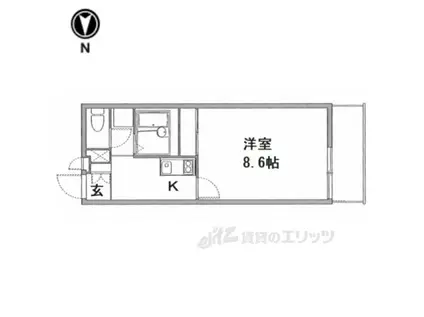 レオネクストIMPULVI(1K/1階)の間取り写真