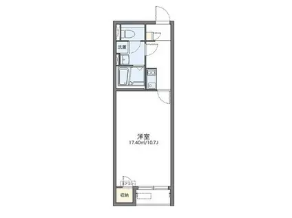 レオネクストグレース三野(1K/1階)の間取り写真