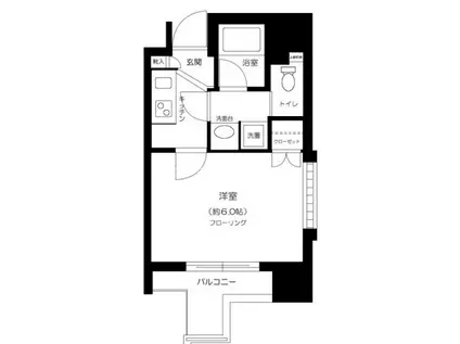 パレステュディオ本郷後楽園(1K/1階)の間取り写真