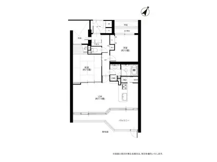 2026年夏季可ソフィア旧軽井沢(2LDK/1階)の間取り写真