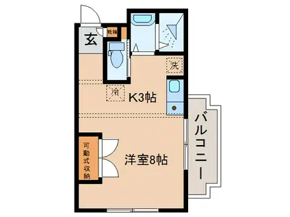 DUCKSTOWN(ワンルーム/3階)の間取り写真