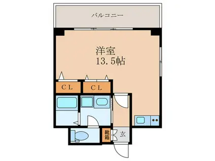 名駅キクイビル(ワンルーム/6階)の間取り写真