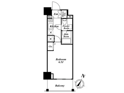 KDXレジデンス品川シーサイド(1K/3階)の間取り写真