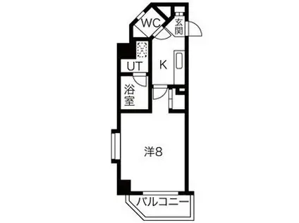 シティライフ池下西(1K/2階)の間取り写真
