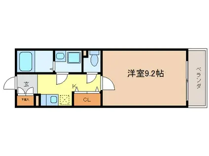 ルミナス常滑(1K/5階)の間取り写真