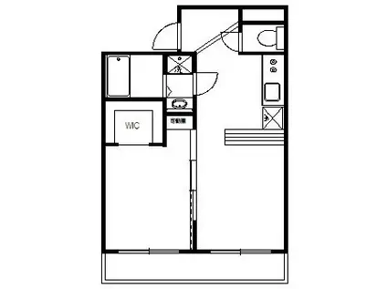 フレンド元宿(1LDK/3階)の間取り写真