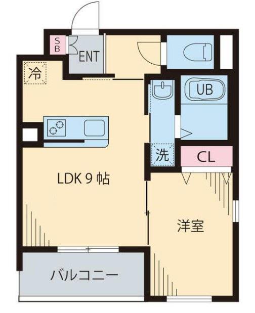 シャトル聖 小金井(1LDK/3階)の間取り写真