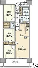 リコット三河安城南町(3LDK/6階)の間取り写真
