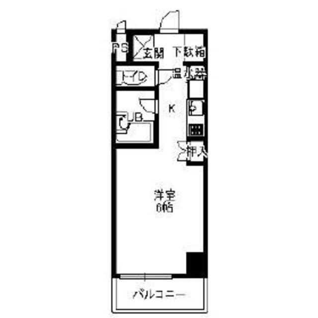 スカイクレスト(ワンルーム/2階)の間取り写真