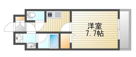 SUN GATE(1K/5階)の間取り写真