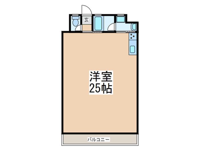 谷本ビル(ワンルーム/5階)の間取り写真