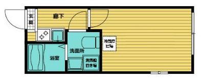 セゾン・ド・シュシュ(1K/3階)の間取り写真