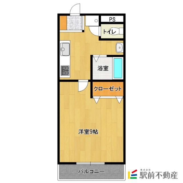 ラフィネ(1K/1階)の間取り写真