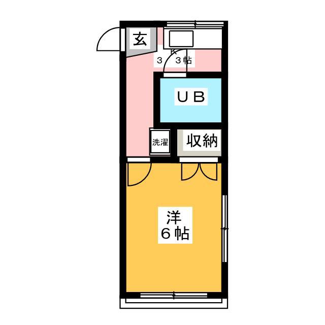 サトウコーポ(1K/1階)の間取り写真