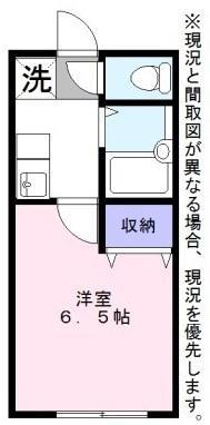 メゾンシャトー1(1K/2階)の間取り写真