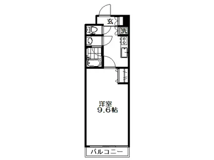 ラフィナート嶋(1K/3階)の間取り写真