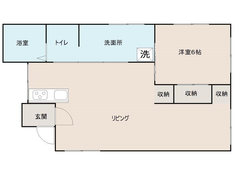 ファーマランド F2(1LDK/3階)の間取り写真