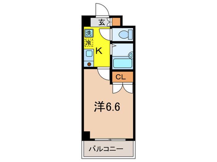 サンセリテ目白(1K/1階)の間取り写真