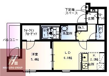 フジパレス姫島(1LDK/2階)の間取り写真