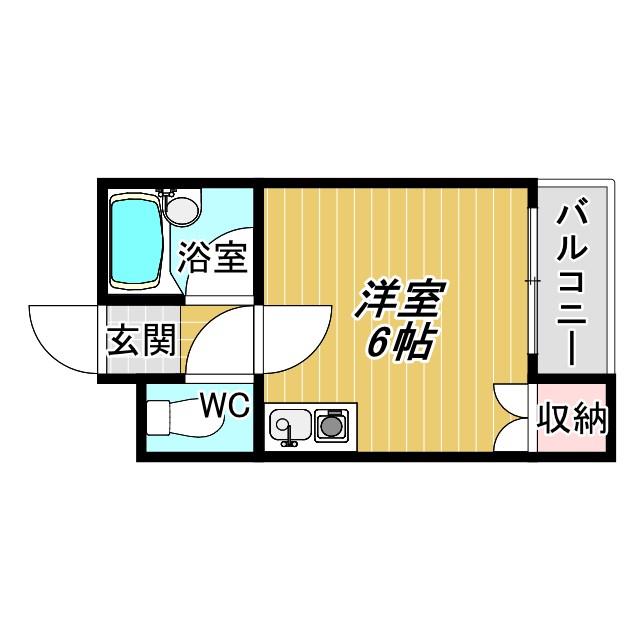 グランコーポ我孫子(ワンルーム/3階)の間取り写真