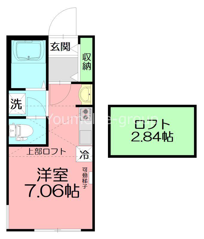 セレステ湘南(ワンルーム/1階)の間取り写真
