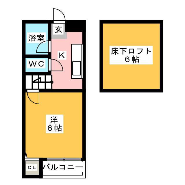 リックメゾン(1K/1階)の間取り写真