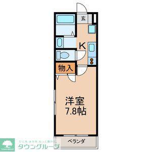 レッドコート(1K/3階)の間取り写真