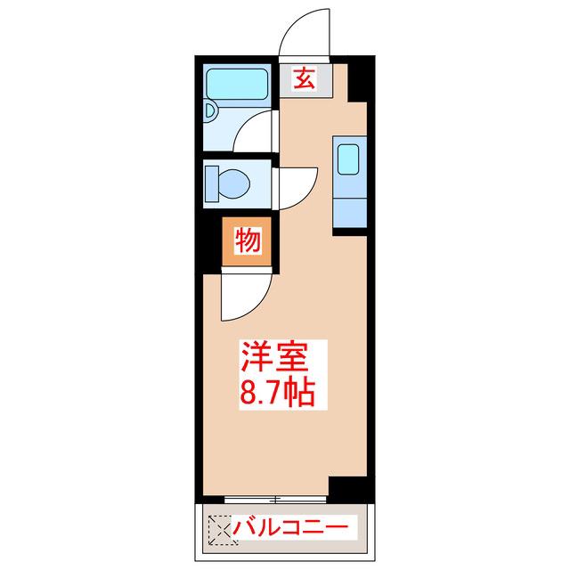ABITARE TANIYAMA(ワンルーム/6階)の間取り写真