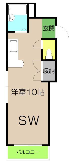 リヴィエラ梅の辻(ワンルーム/5階)の間取り写真