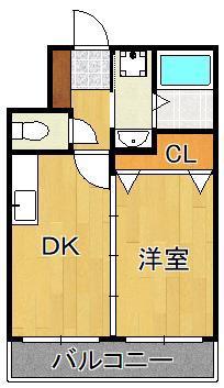 NO.63 オリエントキャピタルタワー(1DK/9階)の間取り写真