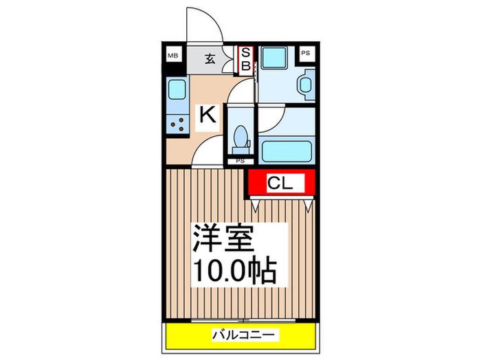 COMFORT(1K/3階)の間取り写真