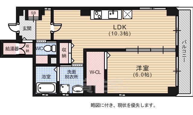 カサ・デ・アヴェリート (1LDK/2階)の間取り写真