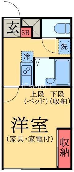 LPスペシャルステージA(1K/1階)の間取り写真