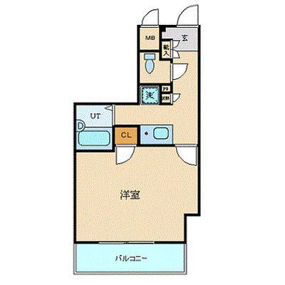 プレール月島RIVAGE(1K/8階)の間取り写真